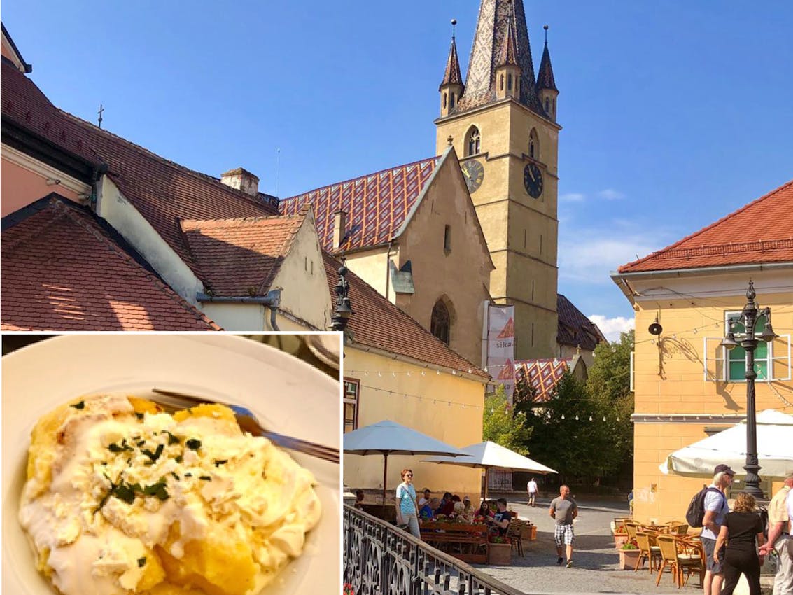 Impressionen von Sibiu und Maisbrei mit Käse - lecker! 