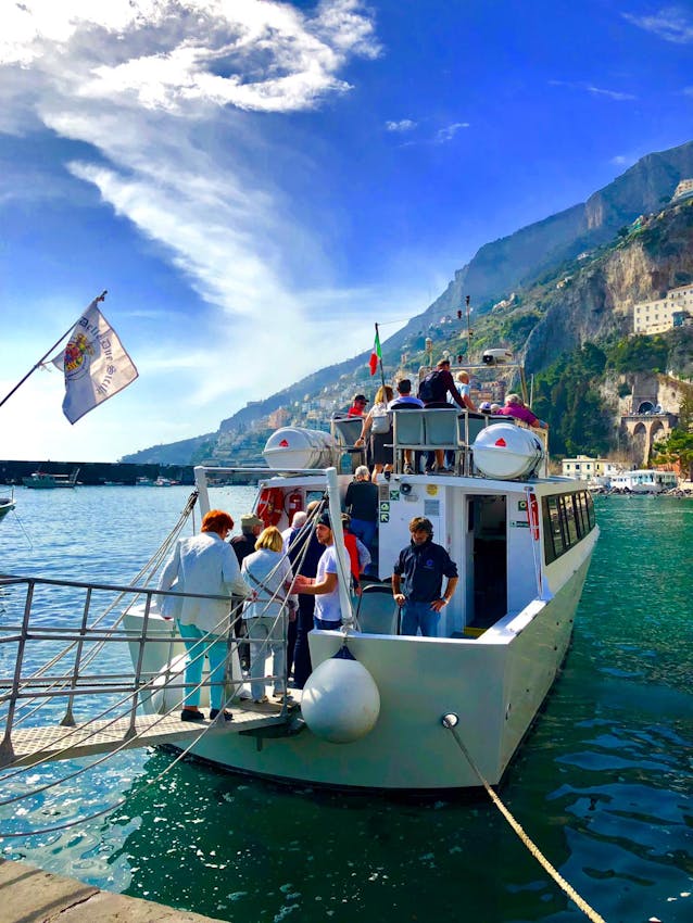Bootsfahrt von Amalfi nach Salerno