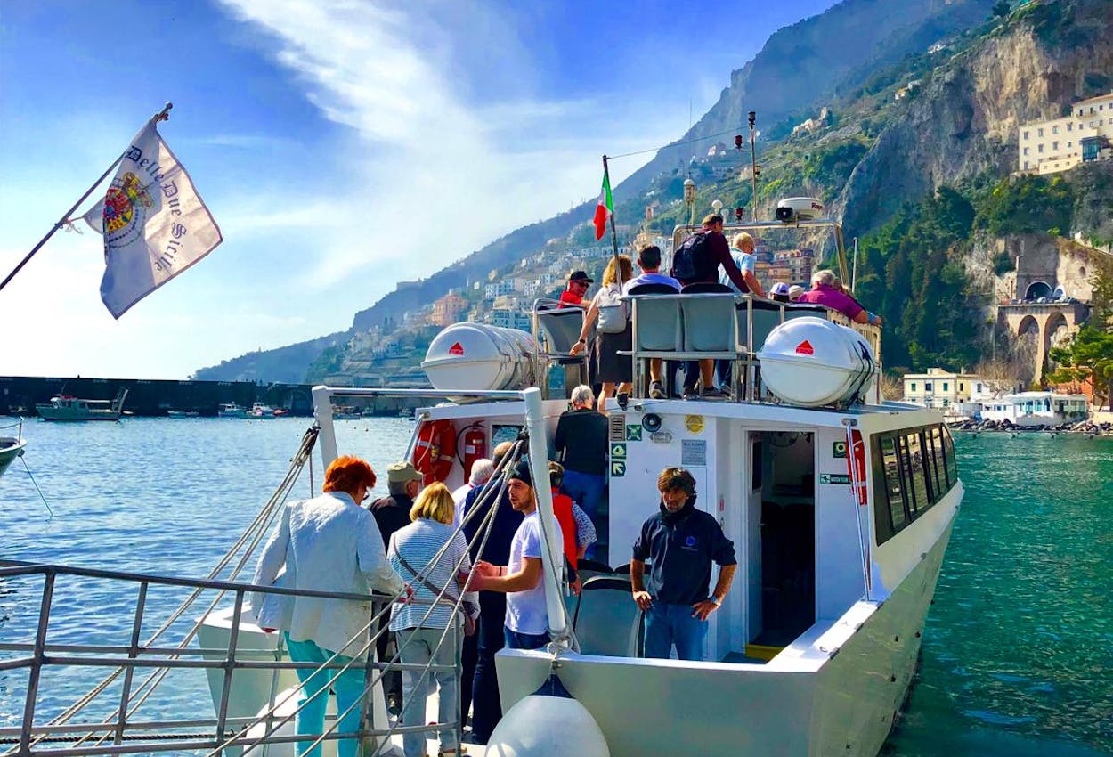 Bootsfahrt von Amalfi nach Salerno