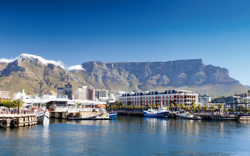Blick auf die Waterfront Kapstadts