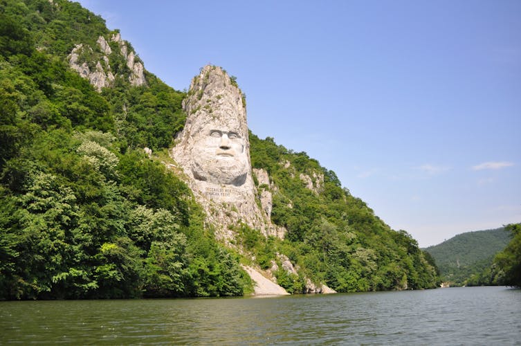 Felsskulptur an der Donau